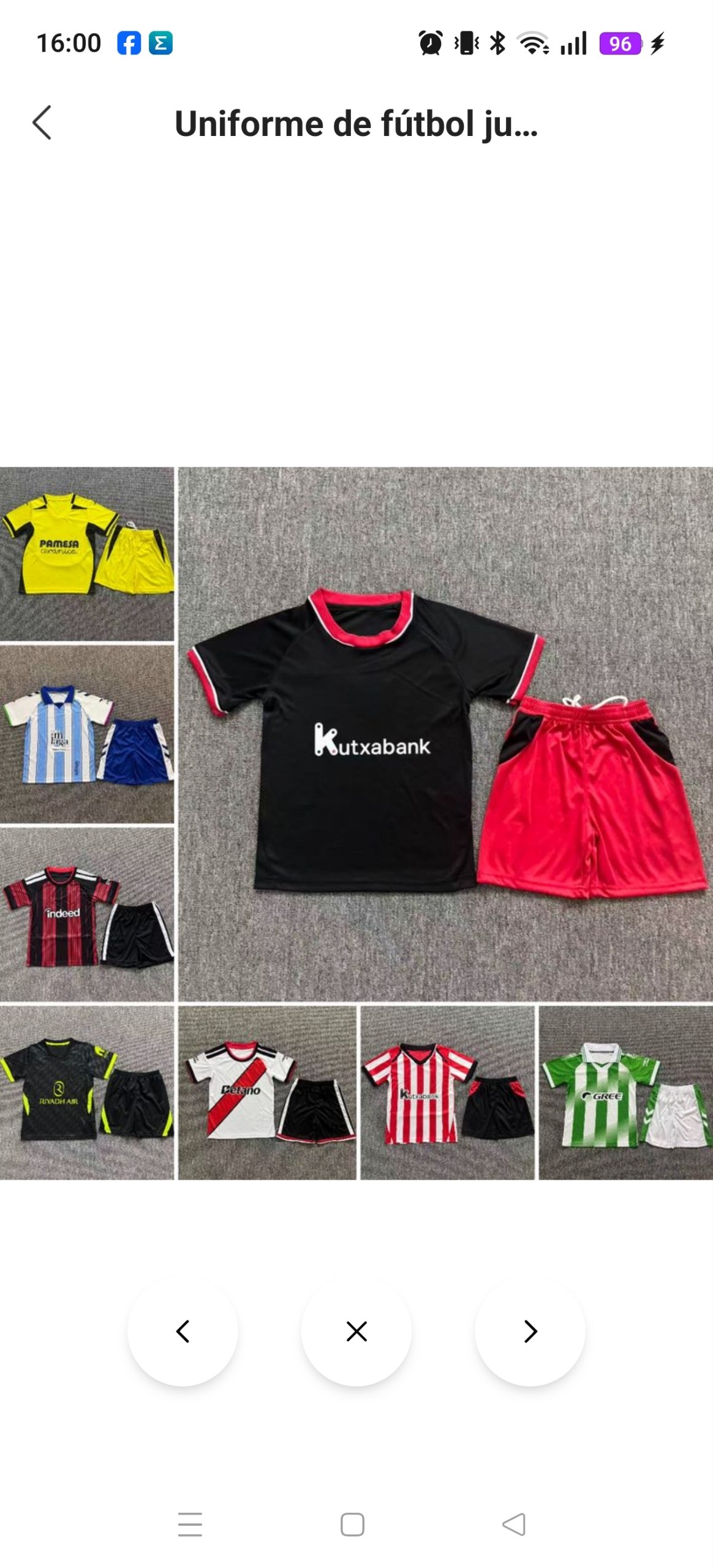 Equipaciones fútbol ⚽ Kids ✨💫 14€ ✨