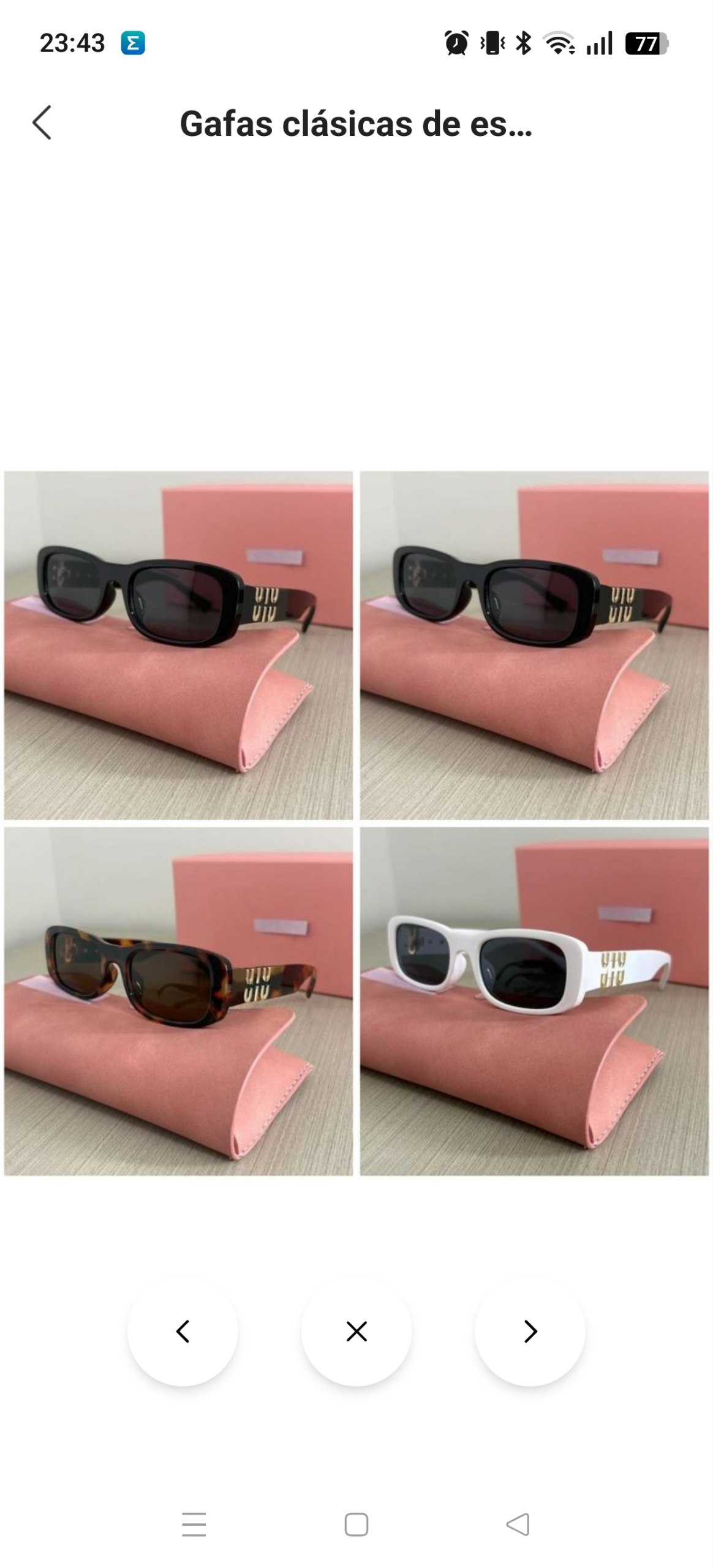 Gafas de sol Miu Miu 12.39€‼ ✨