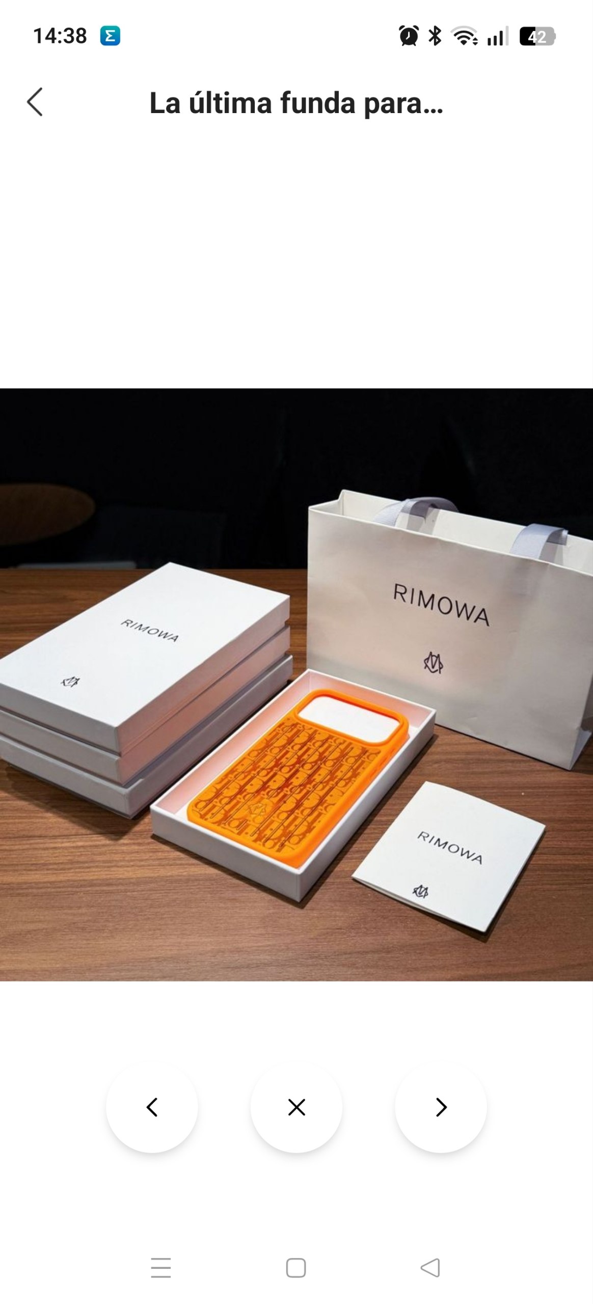 Funda Iphone Rimowa x Dior ✨