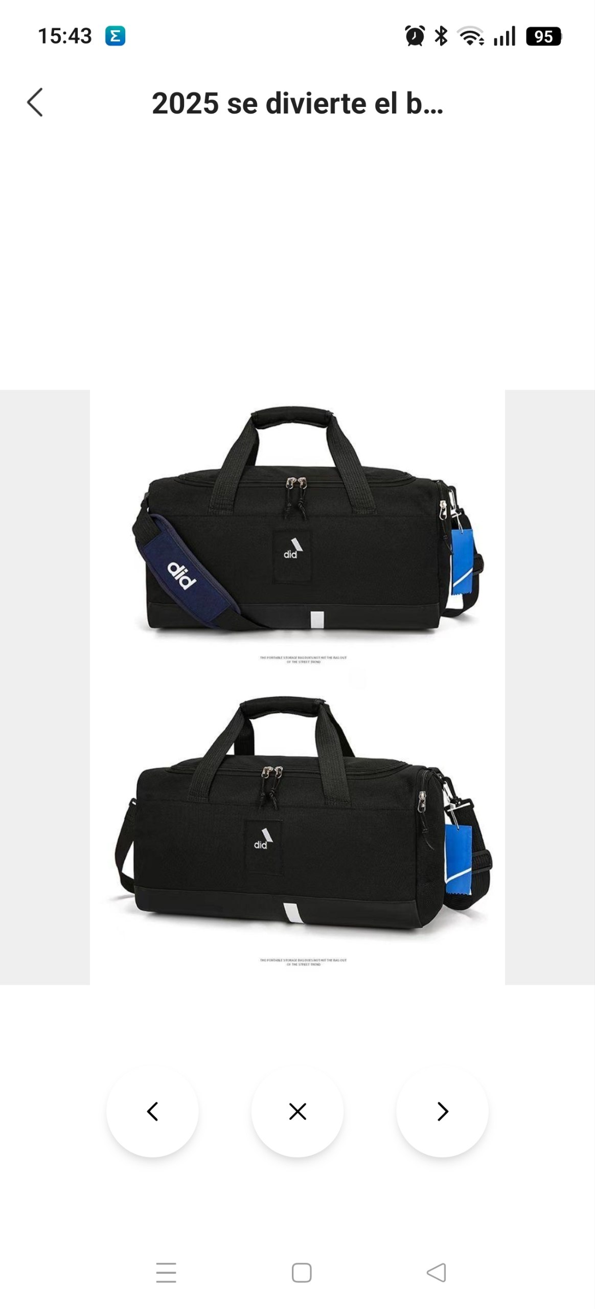 Bolsa deporte Adidas 17.70€‼ ✨