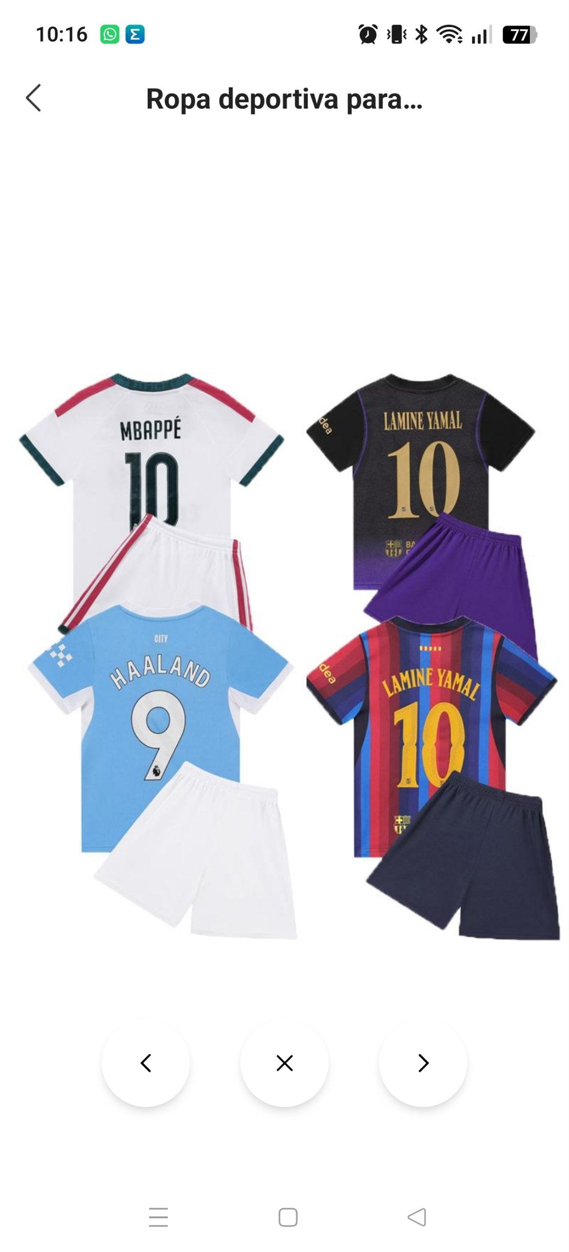 Equiapciones fútbol niños 16.65€‼ ✨