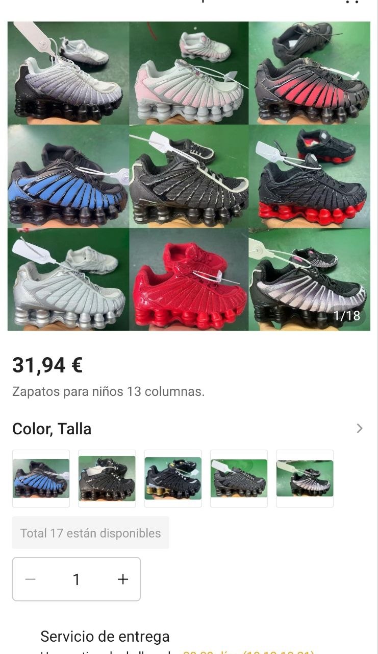 Nike Shox TL niños ✨