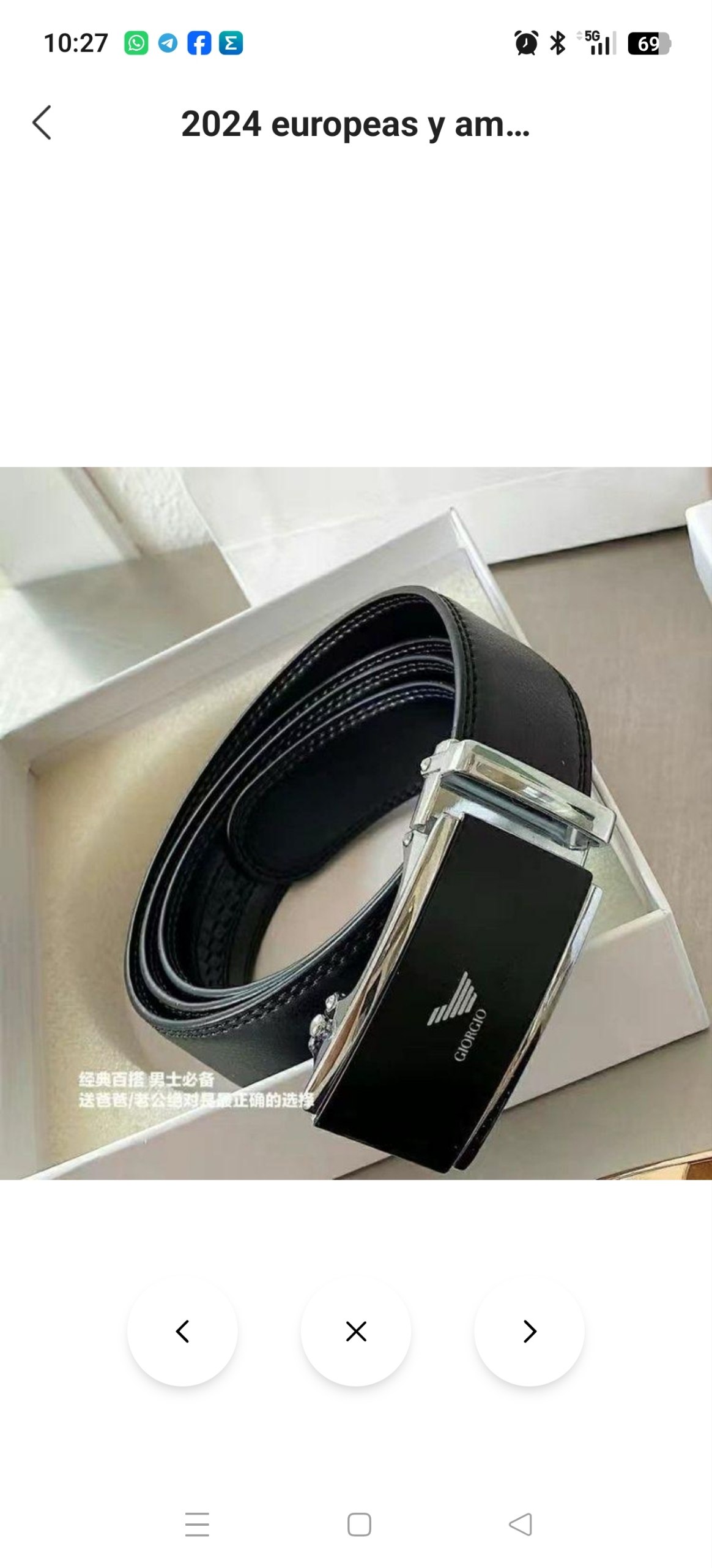 Cinturón Armani 13.61€‼ ✨