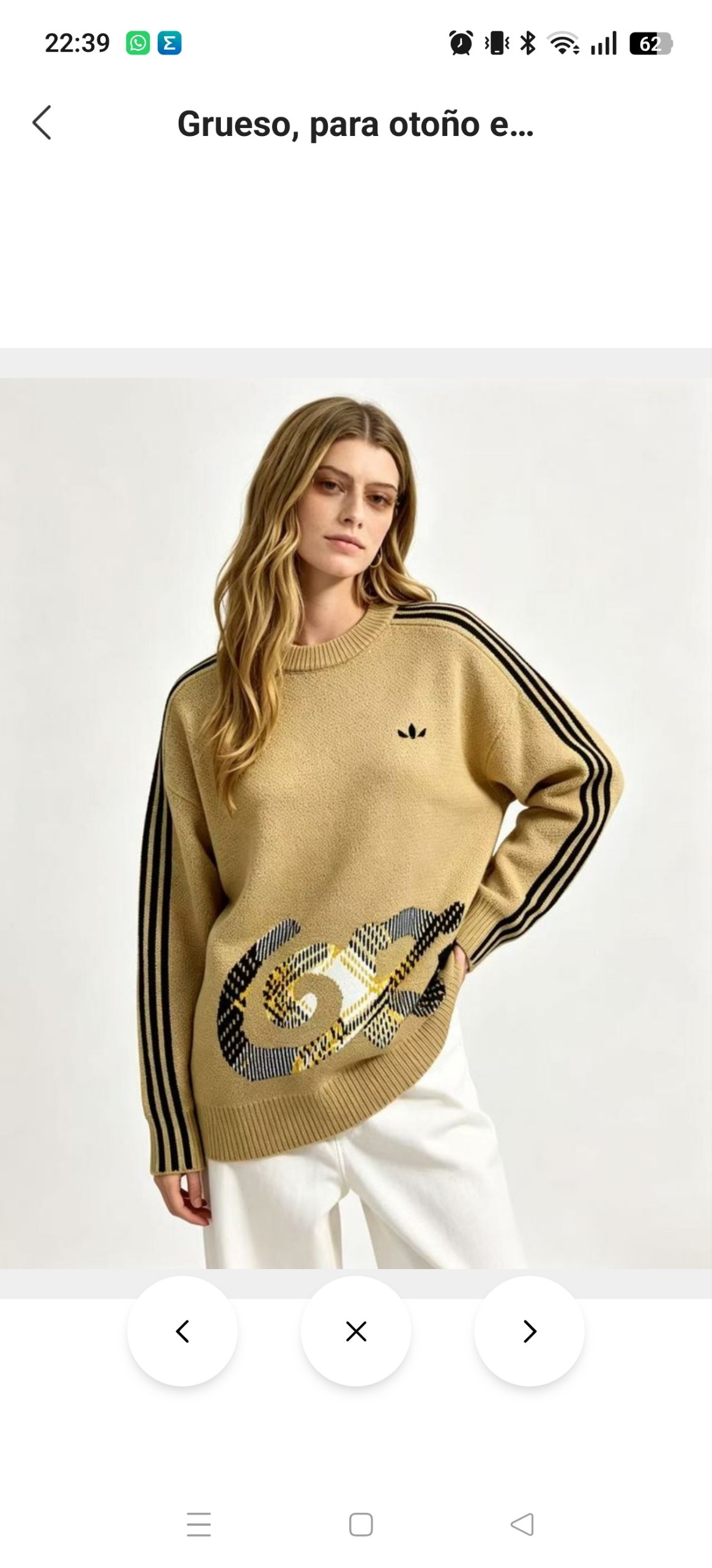 Suéter Adidas 28.46€‼ ✨