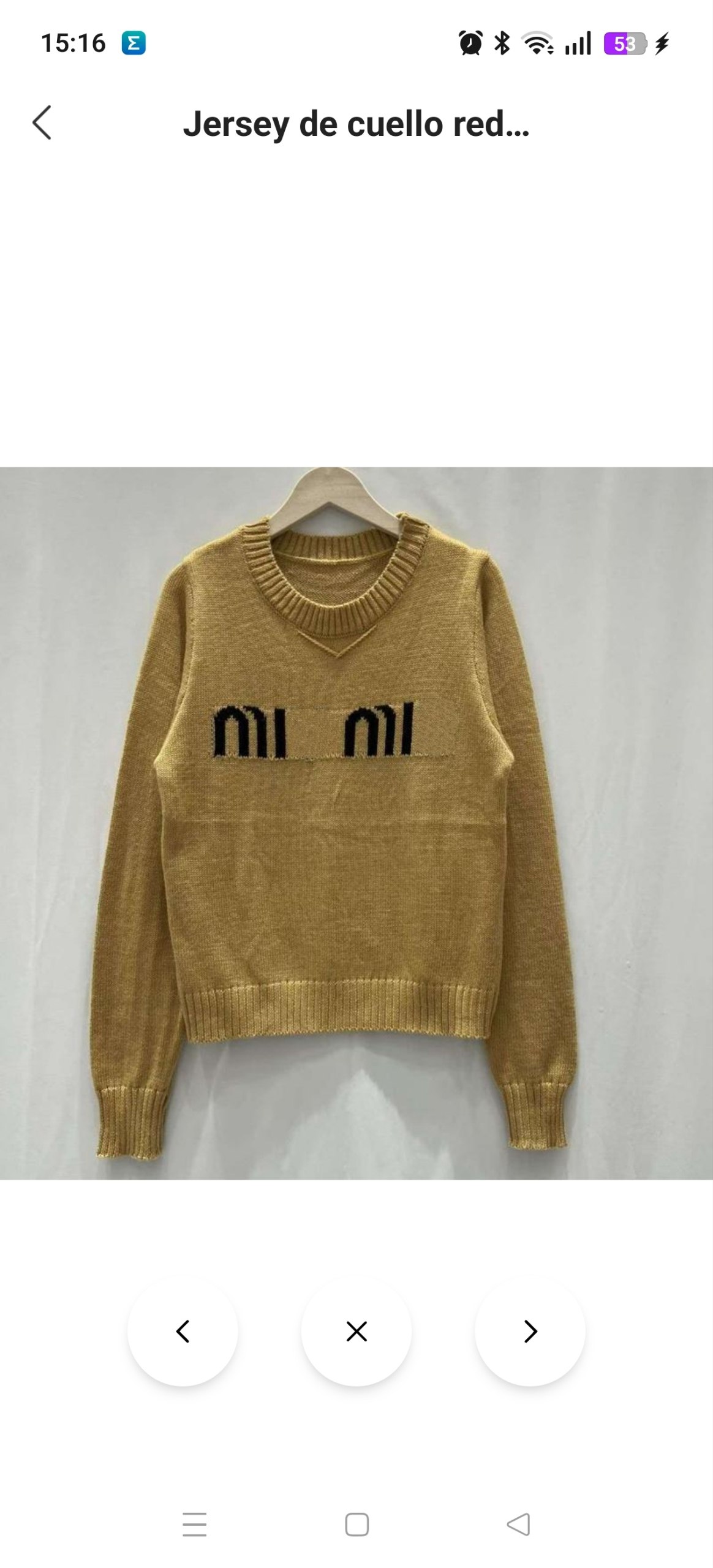 Suéter Miu Miu 32.02€‼ ✨