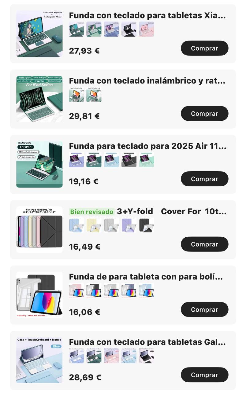 Funda con teclado ✨