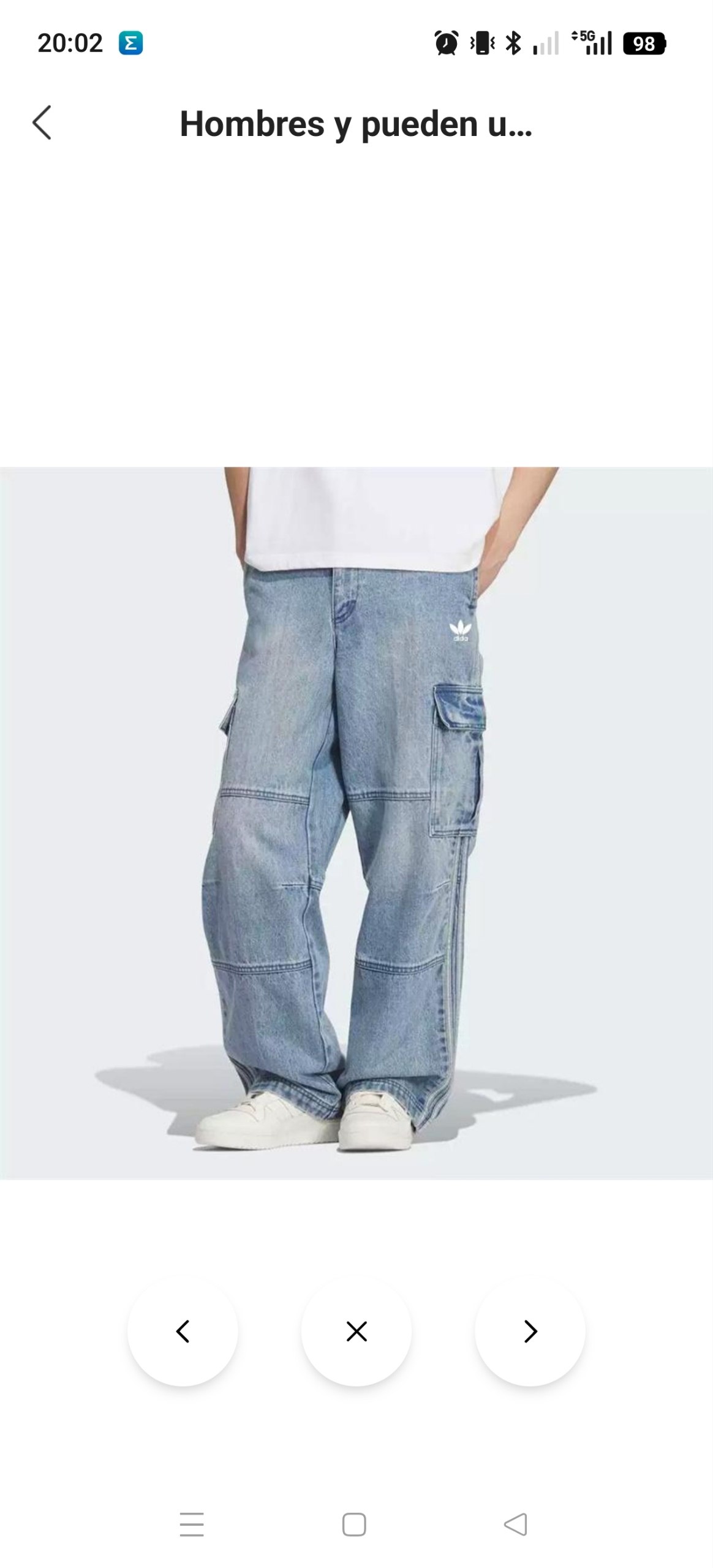 Vaquero cargo Adidas 55.26€‼ ✨