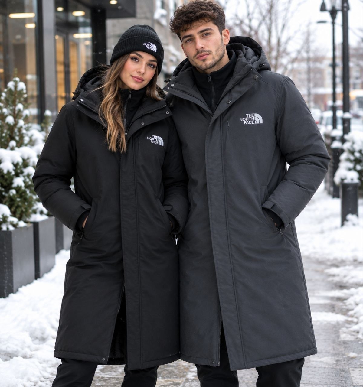 The north face long coats 2 option ✨