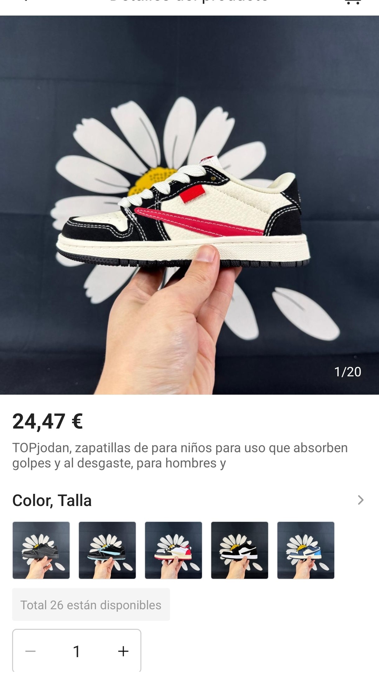 Nike Air Jordan 1 x Travis Scott niños ✨