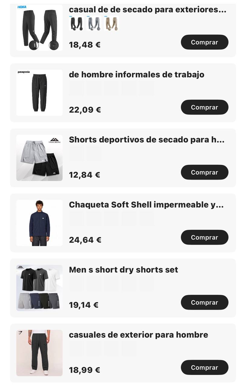 Ropa deporte hombre ✨