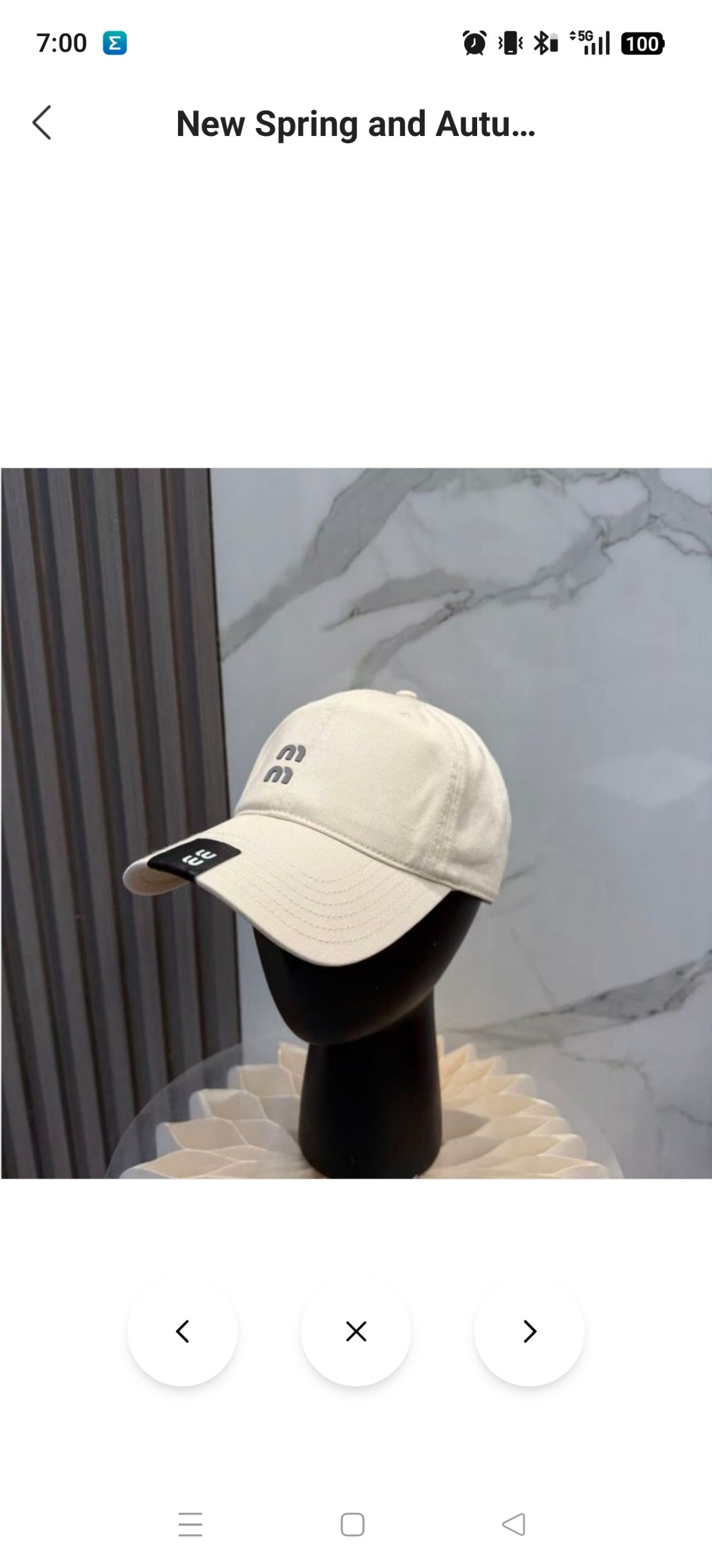 Gorra Miu Miu 12.29€‼ ✨
