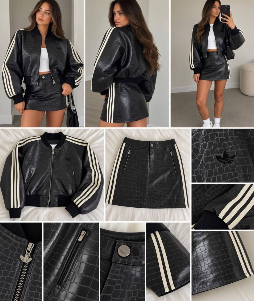 Completo in pelle Adidas ✨