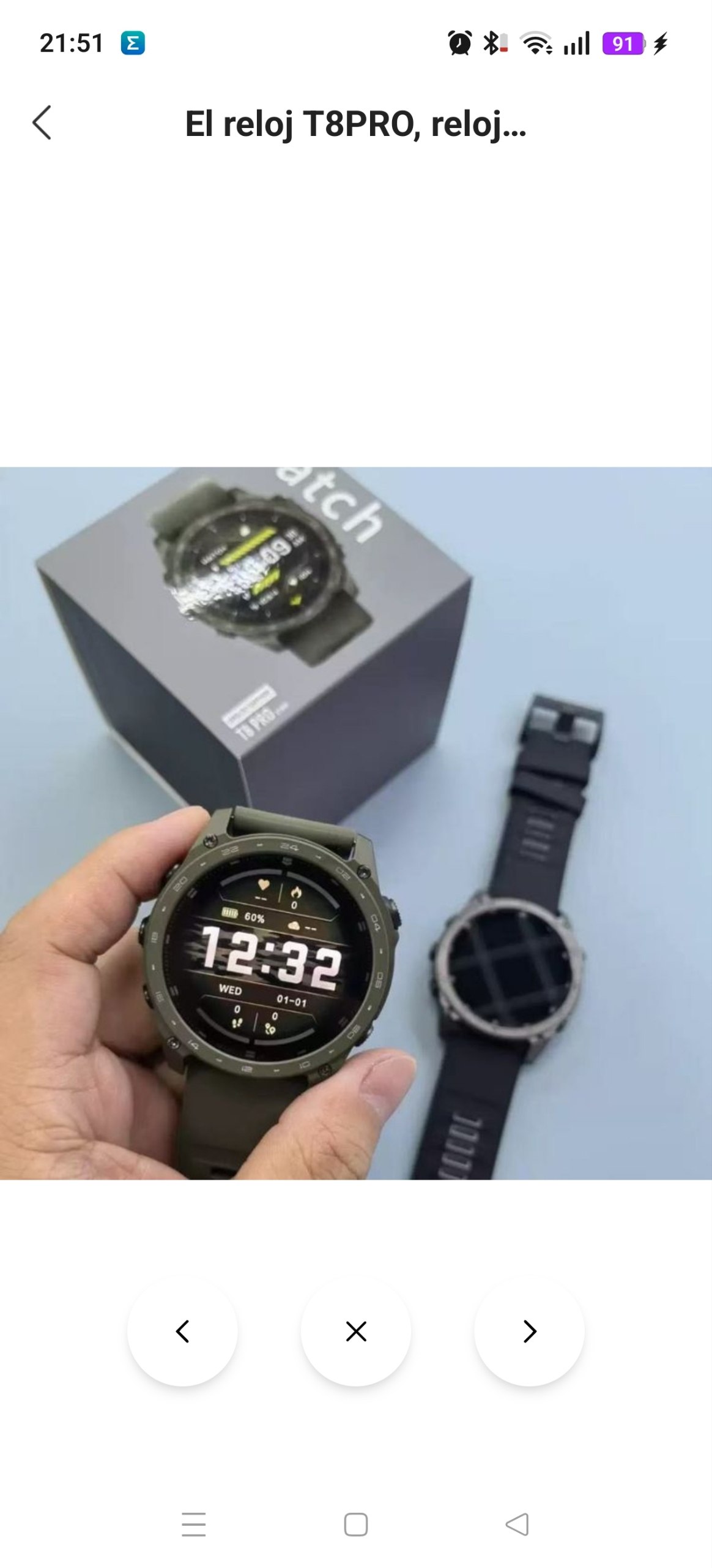 Smartwatch dupe Garmin Tactix 44.33€‼ ✨