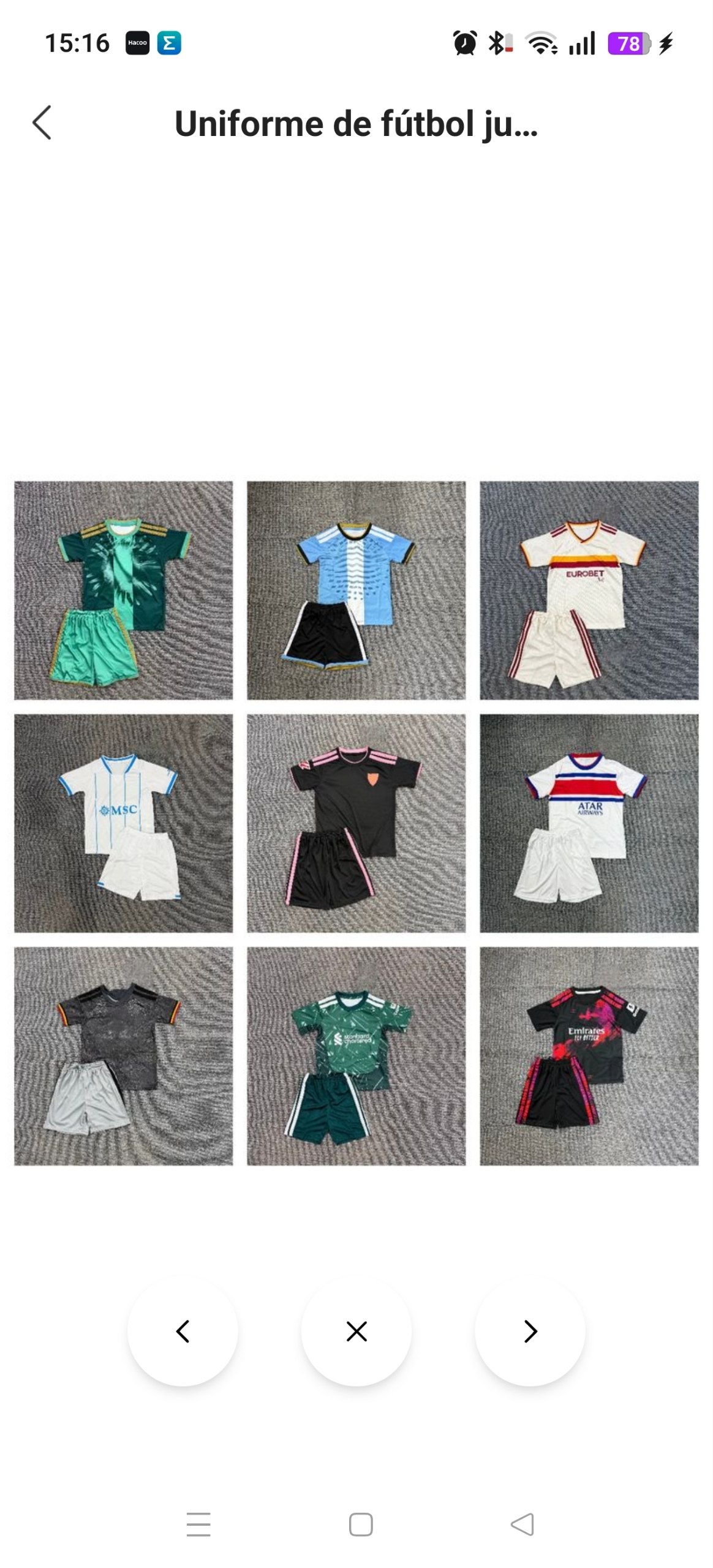 Equipaciones Fútbol kids ⚽✨💫 15€ ✨